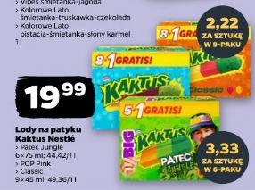 Lody na patyku Kaktus Nestlé