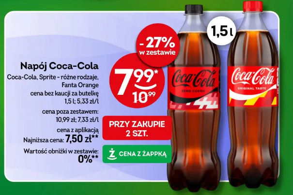 Napój Coca-Cola Sprite Fanta Orange