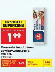 Woreczki śniadaniowe zawiązywane Zosia