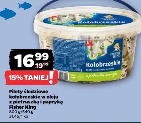 Filety śledziowe kołobrzeskie w oleju z pietruszką i papryką Fisher King