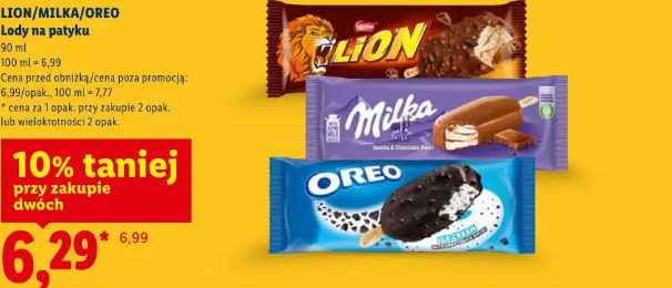 Lion/Milka/Oreo Lody na patyku