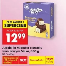 Alpejskie Mleczko o smaku waniliowym Milka