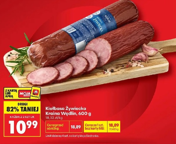 Kiełbasa żywiecka Kraina Wędlin