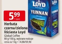 Herbata czarna/zielona liściasta Loyd Global Coffee