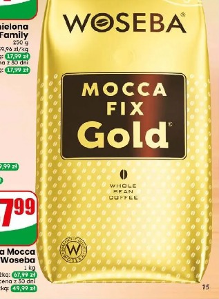 Kawa ziarnista Mocca Fix Gold Woseba