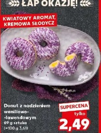 Donut z nadzieniem waniliowo-lawendowym