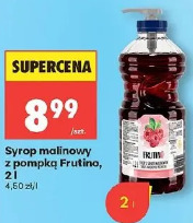 Syrop malinowy z pompką Frutino