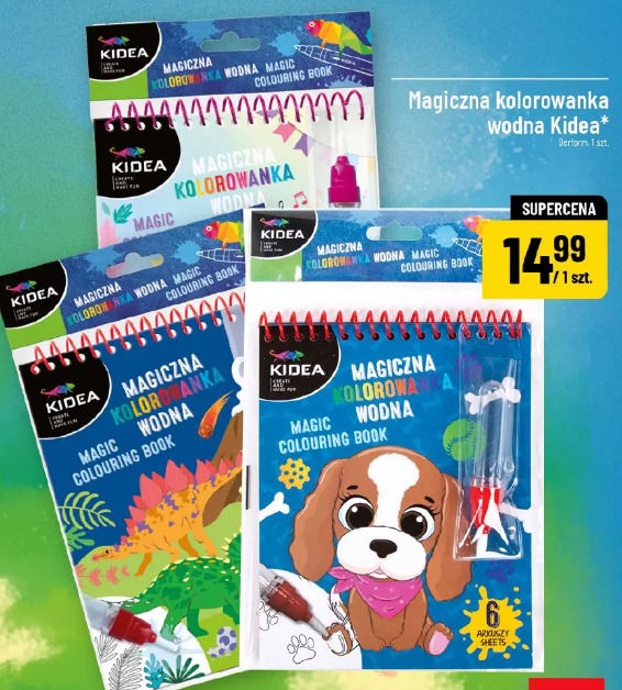 Magiczna kolorowanka wodna Kidea