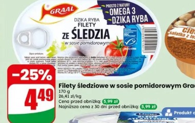 Filety śledziowe w sosie pomidorowym Graal