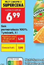 Sok pomarańcza 100% Tymbark