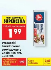 Woreczki śniadaniowe zawiązywane Zosia, 120 szt.