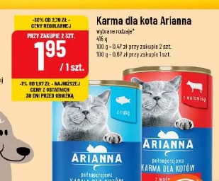 Karma dla kota Arianna