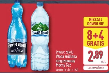 Żywiec Zdrój Woda źródlana niegazowana/Mocny Gaz