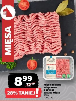 Mięso mielone wieprzowe z szynki Sztuka Mięsa