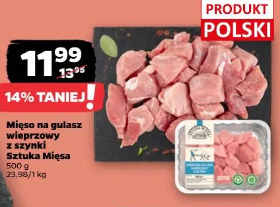 Mięso na gulasz wieprzowy z szynki Sztuka Mięsa