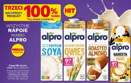 Alpro Napój sojowy/owsiany/migdałowy/barista