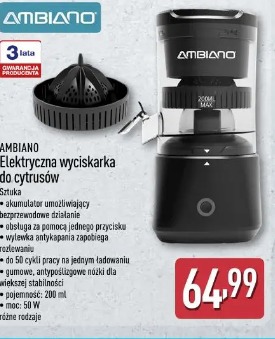 Ambiano Elektryczna wyciskarka do cytrusów