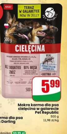 Mokra karma dla psa cielęcina w galarecie Pet Republic