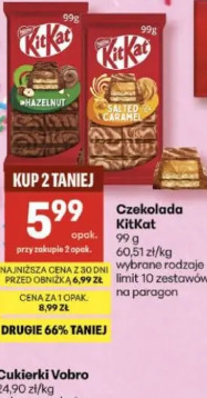 Czekolada KitKat hazelnut, salted caramel