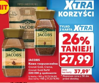 Jacobs Kawa rozpuszczalna Cronat Gold, Crema, Cronat Gold Refill