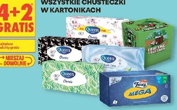 Wszystkie chusteczki w kartonikach