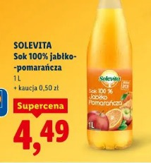 Solevita Sok 100% jabłko-pomarańcza