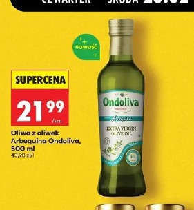 Oliwa z oliwek Arbequina Ondoliva
