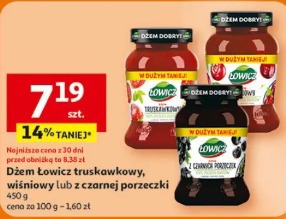 Dżem Łowicz truskawkowy, wiśniowy lub z czarnej porzeczki