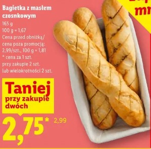 Bagietka z masłem czosnkowym