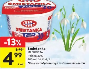 Śmietanka Mlekovita Polska 30%