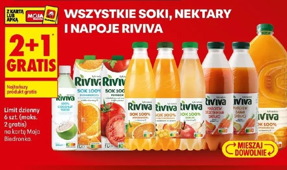 Wszystkie soki, nektary i napoje Riviva