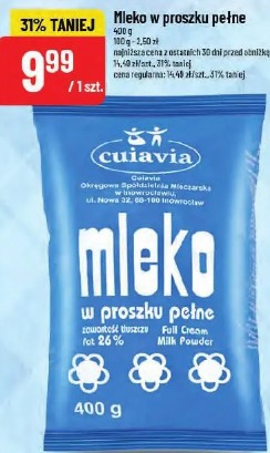 Mleko w proszku pełne Cuiavia