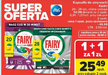 Kapsułki do zmywarki Fairy