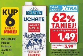 Polmlek Mleko Uchte 3,2% tł. 1l