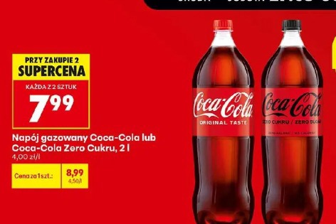 Coca-Cola napój gazowany lub Coca-Cola Zero Cukru