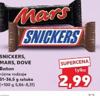 Snickers, Mars, Dove Baton