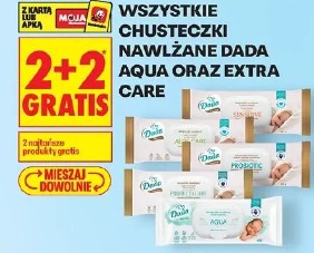 Wszystkie chusteczki nawilżane Dada Aqua oraz Extra Care