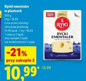 Rycki ementaler w plastrach