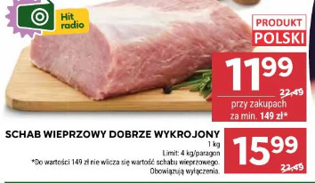 Schab wieprzowy dobrze wykrojony