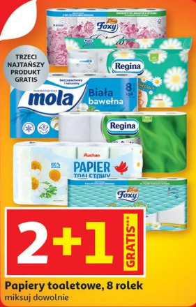 Papiery toaletowe, 8 rolek