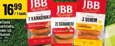 Kiełbasa z karkówką, serem lub schabem JBB Bałdyga