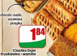 Ciastko Duet truskawka-wanilia