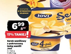 Serek waniliowy z pokruszoną laską wanilii Jovi