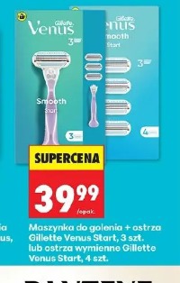 Gillette Venus Start maszynka do golenia + ostrza 3 szt. lub ostrza wymienne Gillette Venus Start 4 szt.