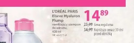L'Oréal Paris Elseve Hyaluron Plump nawilżający szampon do włosów