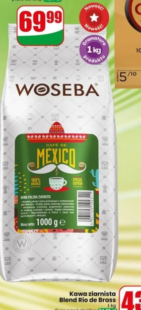 Kawa ziarnista Mexico Woseba