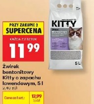Żwirek bentonitowy Kitty o zapachu lawendowym
