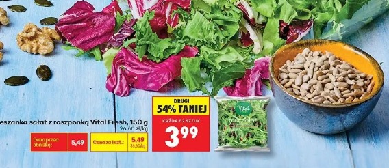 Mieszanka sałat z roszponką Vital Fresh