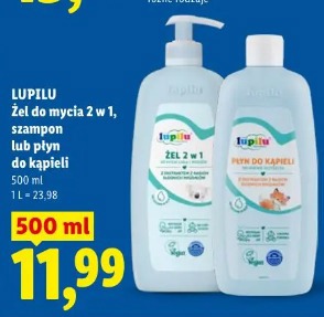 Lupilu Żel do mycia 2 w 1, szampon lub płyn do kąpieli