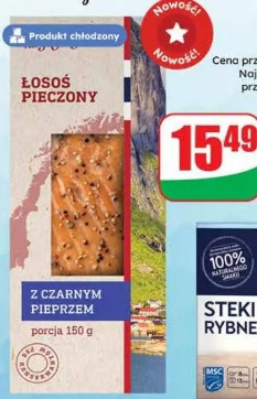 Łosoś pieczony Targ Rybny